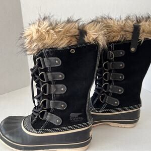 Sorel Joan of Arctic, black and cream